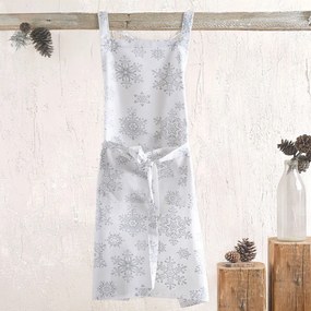 Ποδιά Ολόσωμη Crystal White-Grey Ρυθμός 60x85cm 100% Βαμβάκι