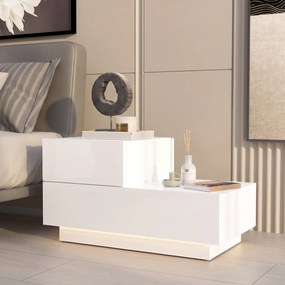 Κομοδίνο Λευκό FETAZA 70x38.3x35