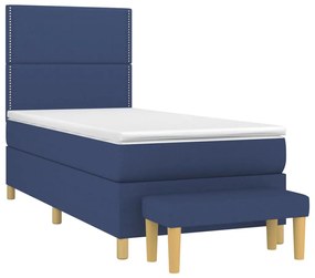 ΚΡΕΒΑΤΙ BOXSPRING ΜΕ ΣΤΡΩΜΑ ΜΠΛΕ 80X200 ΕΚ. ΥΦΑΣΜΑΤΙΝΟ 3137035