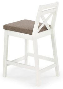 BORYS LOW bar stool, color: white / INARI 23 DIOMMI V-PL-N-BORYS_LOW-BIAŁY-INARI23