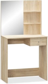 vidaXL Μπουντουάρ Χρ. Δρυός 75 x 40 x 141 εκ. από Επεξ. Ξύλο