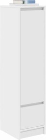 vidaXL Ντουλάπι Λευκό 29,5x34x119,5 εκ. Επεξεργασμένο Ξύλο δρυός