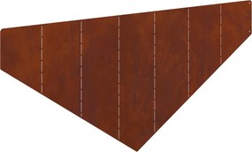 vidaXL Περίγραμμα γκαζόν 100 x 45 cm Ατσάλι Σκ rusty