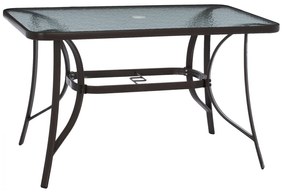 Intrahome ΤΡΑΠΕΖΙ KUCASABLANCALCASABLANCA_LUMPURRCASABLANCAVO ΜΕΤΑΛΛΙΚΟ ΚΑΦΕ ΓΥΑΛ.ΕΠΙΦΑΝΕΙΑ ΜΕ ΤΡΥΠΑ ΟΜΠΡΕΛΑΣ 120Χ70Χ72Υεκ..12 intraho-1713000