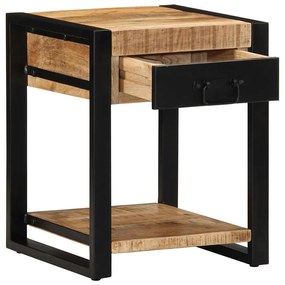 vidaXL Side Table 40x40x50 cm Στερεό ακατέργαστο ξύλο Mango