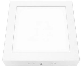 Panel Led Arca1830SW 18W 3000K 1400lm White Aca Τετράγωνο Aluminium