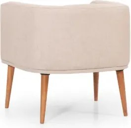 Stewehome Πολυθρόνα με πόδια από ξύλο 60x55x55 cm