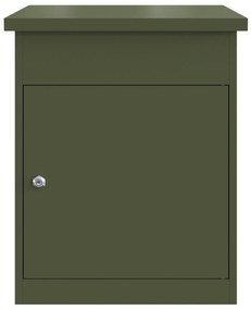 vidaXL Θυρίδα Πακέτων Λαδί 44 x 35 x 59 εκατοστά Ατσάλι