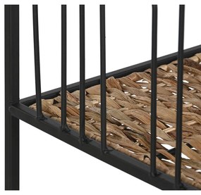 Ράφια Home ESPRIT Μαύρο Μέταλλο ίνα 35 x 35 x 98 cm