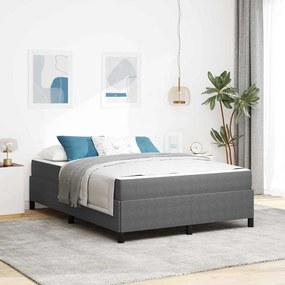 vidaXL Σκελετός Κρεβατιού Άλλο Ανοιχτό γκρι 140 x 190 cm Βελούδο