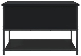 Παγκάκι Αποθήκευσης Μαύρο 70x42,5x47 εκ. από Επεξεργ. Ξύλο - Μαύρο