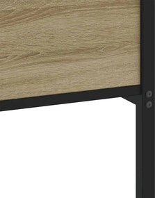 vidaXL Πλαίσιο Κρεβ. Χωρ. Στρώμα Sonoma Δρυς 90 x 190 εκ. Επεξ. Ξύλο