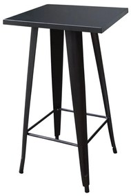 Τραπέζι Bar RELIX Μαύρο Μέταλλο 60x60x103cm