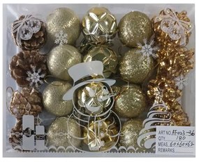 Σετ Χριστουγεννιάτικες μπάλες - 4cm - 20pcs - 023360-023360