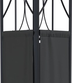 vidaXL Κιόσκι με Οροφή Ανθρακί 300 x 300 x 270 εκ. από Ατσάλι