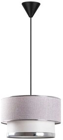 Φωτιστικό Οροφής Cake 390FLH1818 Φ30x65cm E27 40W Light Grey-Silver Opviq