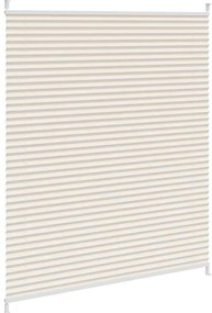 vidaXL Πλισέ ρόλερ σκίασης 110x125cm Κρεμ