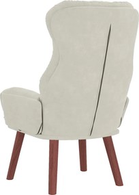 vidaXL Πολυθρόνα Κρεμ 69 x 74 x 93 εκ. Βελούδο