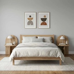 vidaXL Κομοδίνο 2 τεμ. Artisan Δρυς 48 x 49 x 65 εκ.
