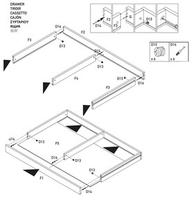 Ανταλλακτικό συρτάρι για κρεβάτι PALI