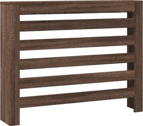 vidaXL Κάλυμμα Καλοριφέρ Καφέ Δρυς 104x20x82 εκ. Επεξεργασμένο Ξύλο