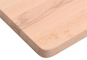Επιφάνεια Εργασίας 100x(45-50)x1,5 εκ. από Μασίφ Ξύλο Οξιάς - Καφέ