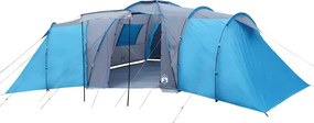 vidaXL Σκηνή Οικογενειακή Θόλος 12 Ατόμων Αδιάβροχη Μπλε