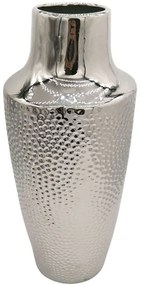 Βάζο Σφυρήλατο 15-00-23726 16,3x43,5cm Silver Marhome Ceramic
