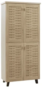 Παπουτσοθήκη-Ντουλάπα Mantam 24 Ζεύγων Sonoma 78X40X170,5Cm 049-000007 Μελαμίνη