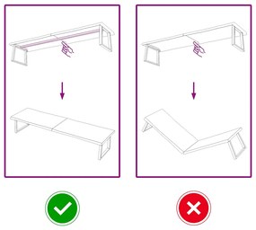 vidaXL Επιφ Τραπεζιού Αν Καφέ 220x60x(2-6)εκ.Ακατέργ. Μασίφ Ξύλο Δρυός
