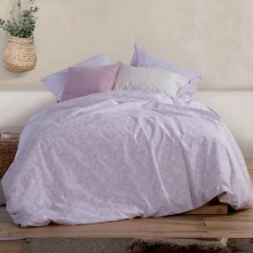 Σεντόνια Garnet (Σετ 4τμχ) Mauve Nef-Nef Queen Size 240x270cm 100% Cotton