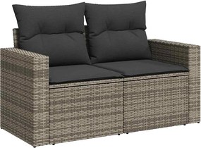 vidaXL Σετ Καναπέ Κήπου 11 pcs Γκρι συνθετικό ρατάν