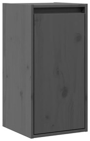 vidaXL Ντουλάπι Τοίχου Γκρι 30 x 30 x 60 εκ. από Μασίφ Ξύλο Πεύκου