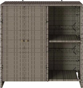 vidaXL Ντουλάπι αποθήκευσης με ράφι Γκρι 100 x 36 x 102 εκ Ρατάν