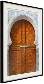 Αφίσα - Closed Passage A (Brown) - 20x30 - Μαύρο - Με πασπαρτού