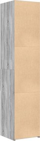 vidaXL Ντουλάπι Γκρι Sonoma 40x42,5x185 εκ. από Επεξεργασμένο Ξύλο