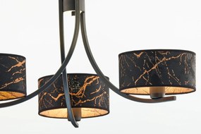 Κρεμαστό Πολύφωτο Arthur Φ65cm Μαύρο