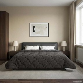 vidaXL Χειμερινό Παπλωματοθήκη 200 x 240 cm Χειμώνας Ανθρακί