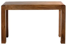 Artekko Console Κονσόλα Ξύλινη Μελί Απόχρωση (120x40x76)cm