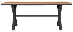 Τραπέζι FL6510 Fylliana Αλουμινίου Polywood Γκρί 180x100x75 εκ. 180x100x75 εκ.