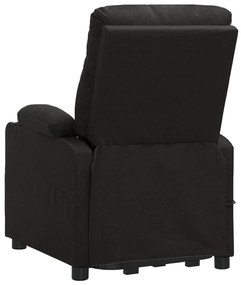 vidaXL Πολυθρόνα Μασάζ με Ανύψωση Μαύρη Υφασμάτινη