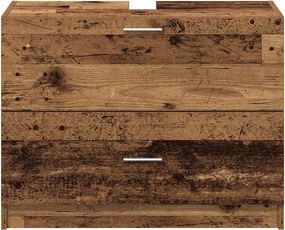 vidaXL Ντουλάπι Μπάνιου Παλιό Ξύλο 78 x 37 x 59 cm Επεξεργασμένο ξύλο