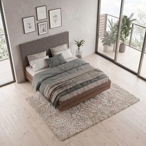 Κρεβάτι Oryana Megapap χρώμα καρυδί 160x200εκ.