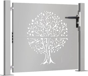 vidaXL Πύλη Κήπου 100 x 75 cm Ατσάλι με Επικάλυψη Πούδρας Κλειδώσιμο