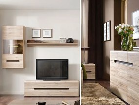 Ντουλάπι Boston P105, San remo δρυς, 105x100x42cm, Ράφια, Πλαστικοποιημένη μοριοσανίδα