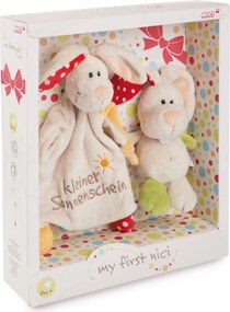 Σετ Δώρου Κομφόρτερ &amp; Κουκλάκι Αγκαλιάς "Rabbit Tilli"  My First NICI