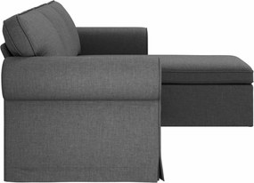 vidaXL Καναπές Σκούρο Γκρι