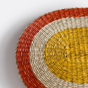 Σετ 4 σουβέρ τραπεζιού από φυσικό υλικό, Tikki