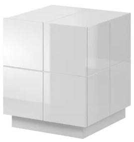 bedside cabinet REJA (set of 2) white gloss/white gloss DIOMMI CAMA-REJA-SZAFKA-NOCNA-BI/BI