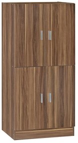 Παπουτσοθήκη-ντουλάπι Felicity pakoworld χρώμα καρυδί 60x32x127εκ